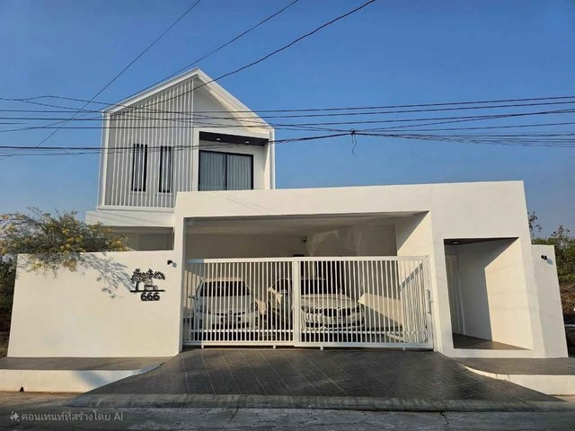  ให้เช่าบ้านเดี่ยว 2 ชั้น สไตล์นอร์ดิก สวยใหม่เอี่ยม 4 ห้องนอน 6 ห้องน้ำ หมู่บ้านนครินทร์การ์เด้น ซ.ร่มเกล้า 