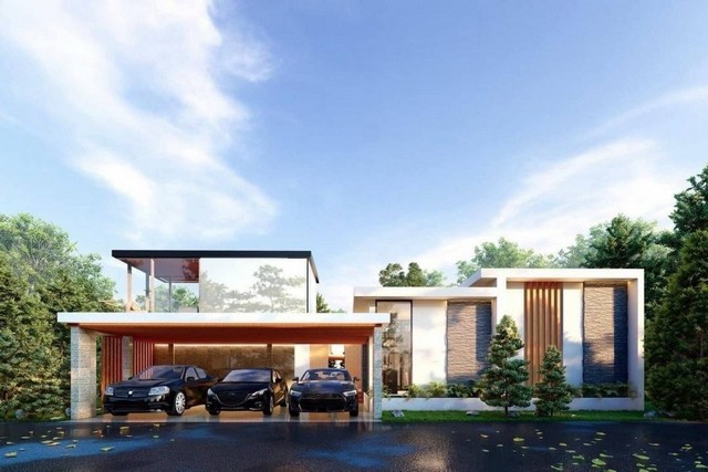 ขายบ้านเดี่ยวพูลวิลล่าจอมเทียนพัทยา  พัทยา-นาจอมเทียน สไตล์ Modern Luxury 4 ห้องนอน  4ห้องน้ำ 