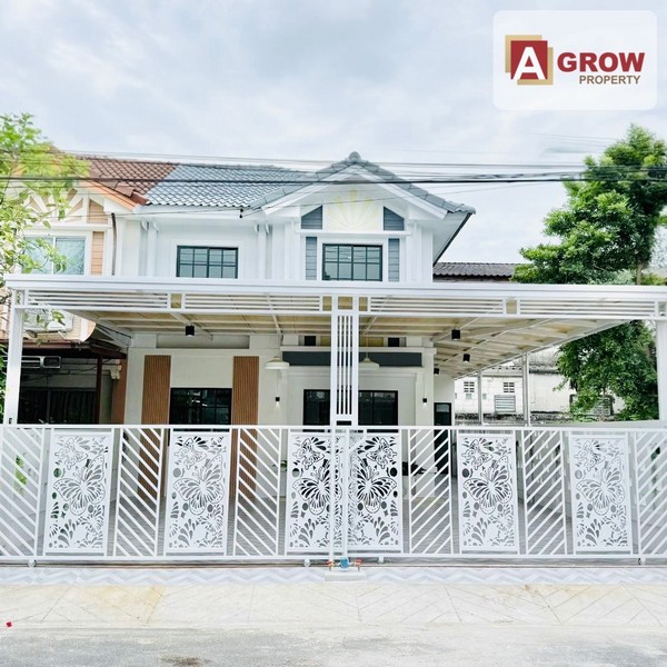 หมู่บ้านพฤกษา 12A พหลโยธิน-สายไหม บ้านหลังมุมทำเลสวย ตกแต่งครบ พร้อมเข้าอยู่