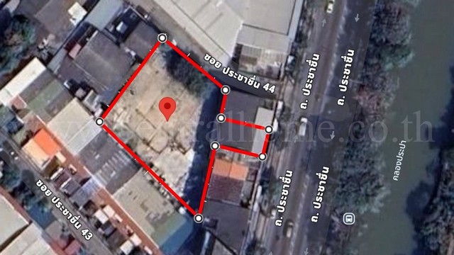 ที่ดิน พร้อมสิ่งปลูกสร้าง 271.5  ตร.วา ซอยประชาชื่น ติดถนนใหญ่