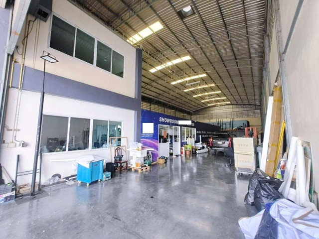 รร.วัดบางปิ้ง 2.9 กม.ขาย-เช่า โรงงาน โกดัง ออฟฟิศ 2 ชั้น  285 ตร.วา. 1,255 ตร.ม. ตลาดเศรษฐกิจ 1.3 กม.  นาดี  ตลาดแคราย 1.33 กม.