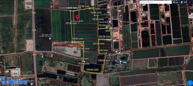 ขายที่ดินข้างศูนย์ราชการใหม่ของนครปฐม เหมาะทำโครงการบ้านจัดสรร พื้นที่สีชมพู