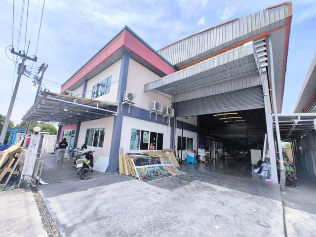 ขาย-เช่า โรงงาน โกดัง ออฟฟิศ 2 ชั้น ตลาดเศรษฐกิจ 1.3 กม.  นาดี  ตลาดแคราย 1.33 กม. รร.วัดบางปิ้ง 2.9 กม. 280 ตร.วา. 1,250 ตร.ม. 