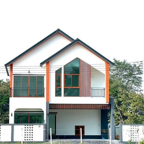 โซนสันทราย ขายเพียง 2.69 ล้าน 50 ตรว. บ้านสวย หลังใหญ่ #หนองแหย่ง บ้านเดี่ยว 2 ชั้น #บ้านสร้างใหม่ #สไตล์โมเดิร์นมินิมอล #วิวทุ่งนา 