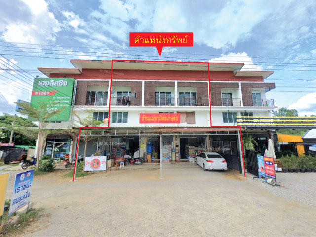 ขายด่วนอาคารพาณิชย์ 2 ชั้นครึ่ง  2 นอน 2 น้ำ 23.8 ตรว ติดถนนหลัก  ต.ทาสบเส้า อ.แม่ทา จ.ลำพูน 