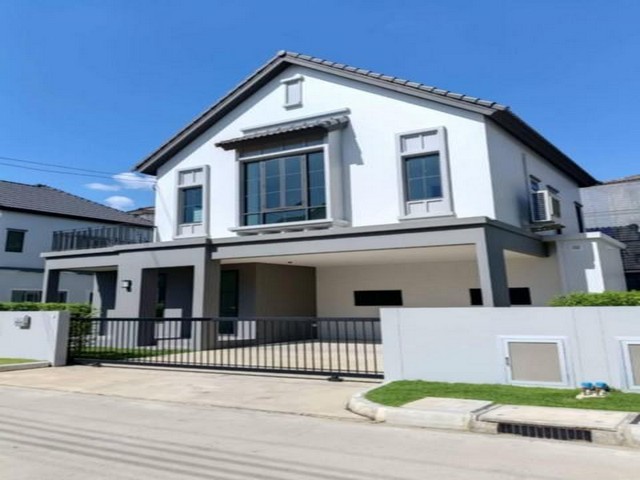 ให้เช่าบ้านเดี่ยว 2 ชั้น ย่าน ถนนราษฎร์พัฒนา โครงการ สราญสิริ รามคำแหง บ้านตกแต่งพร้อมเข้าอยู่