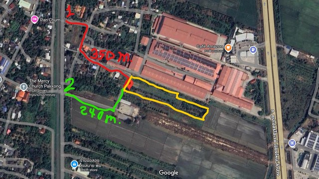 ขายที่ดิน 7ไร่ 63.8ตรว. 18.9ลบ. แบ่งขายได้ ถนนคอนกรีต ใกล้ถนนเลียบรถไฟ รพ.สารภี ต.สารภี อ.สารภี เชียงใหม่ขายที่ดินเปล่า พื้นที่ 7ไร่ 63.8ตรว. ใกล้ถนนเลียบรถไฟ ใกล้ รพ.สารภี พิกัด : บ้านปากกอง ซอย7 ถนนเลียบทางรถไฟ ต.สารภี อ.สารภี จ.เชียงใหม่ขายราคาไร่ละ 2.5 ล้านบาทราคาขายรวม 17,898,750 บาท โอนคนละครึ่ง ต่อรองได้เอกสารโฉนด ครุฑแดง 4 ใบ แบ่งขายได้หน้ากว้าง 54 เมตร. ลึก 263 เมตร.น้ำประปา ไฟฟ้