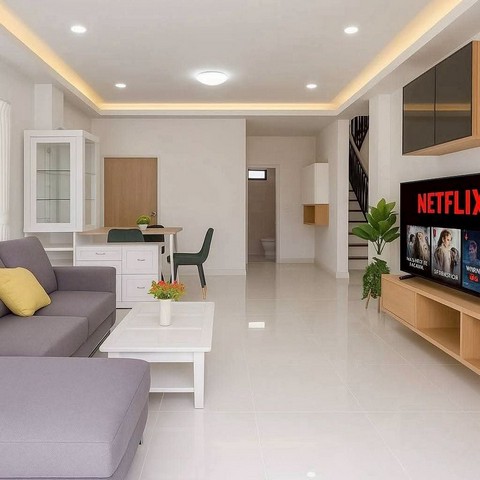 ให้เช่าบ้านเดี่ยว 2 ชั้น ดีไซน์พิเศษ เลี้ยงสัตว์ได้ หลังกาดฝรั่ง หางดง