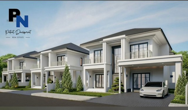 ขายบ้านสร้างใหม่ บ้านเดี่ยว 2 ชั้นสไตล์ Modern Classic Luxury    ทำเลห้วยใหญ่ – พัทยา