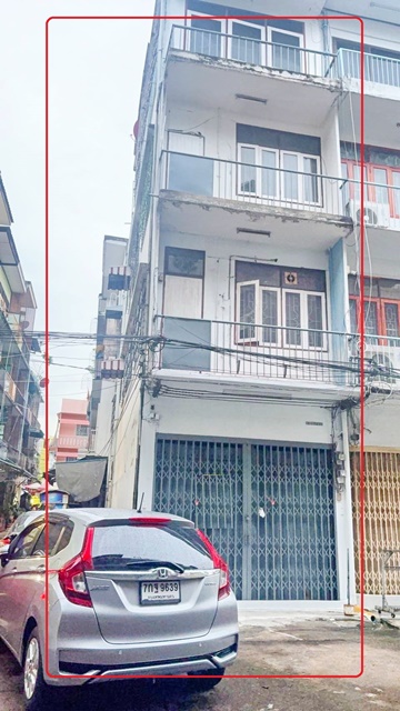 ถนนข้าวสาร สามเสน สะพานพระราม8 450ม. MRTวัดมังกร 3.3 กม. ให้เช่าอาคารพาณิชย์ 5 ชั้น หัวมุม 19ตร.วา. 309 ตร.ม.กรุงเกษม6 นอน 3 น้ำ เทเวศร์  