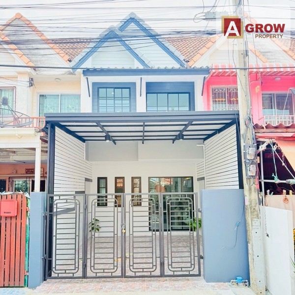 หมู่บ้านรัชธานี 6 ซอยสายไหม 56/2 ถนนเมน บ้านรีโนเวทใหม่ทั้งหลัง ตกแต่งครบพร้อมเข้าอยู่