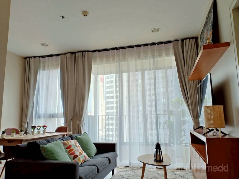 ให้เช่าคอนโด Ideo Q ราชเทวี ห้องขนาด 48 ตรม 2นอน 1น้ำ ชั้น 18 เฟอร์นิเจอร์ครบ พร้อมเข้าอยู่ - ghd000712R