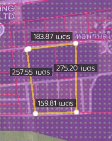 ขายที่ดินเขาคันทรงชลบุรี เสนอขายที่ดิน 29-3 -07.7 ไร่  ผังสีม่วงลายจุดขาวห่างจากท่าเรือแหลมฉบัง 38 กม.