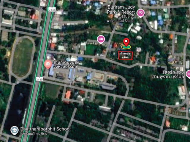 ขายที่ดินเปล่า เนื้อที่ 1 ไร่ 3 งาน 98 ตรว ทรงสี่เหลี่ยม ต.เสม็ด อ.เมืองบุรีรัมย์ จ.บุรีรัมย์ 