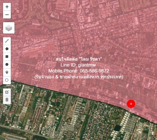 ที่ดิน ที่ดิน หลักหก ปทุมธานี 1200 sq.wa  18000000 BAHT. ใกล้ ห่างถนนกำแพงเพชร 6 ประมาณ 900 เมตร GOOD! ที่ดินสี่เหลี่ยมผืนผ้า ได้ถมแล้ว และสามารถนำไปพัฒนาโครงการได้เลย 