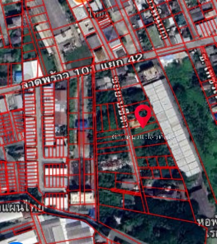 ขายที่ดิน‭ ซอยลาดพร้าว 101 แยก 42 ซอยปรีดา เนื้อที่ 111 ตารางวา    คลองจั่น   บางกะปิ
