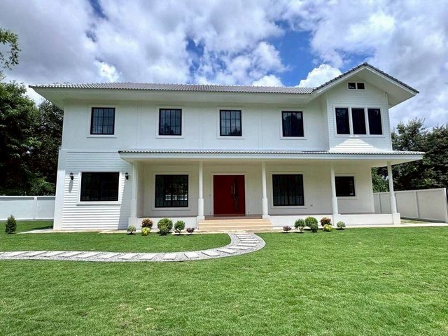 บ้านสวนสวย 2ชั้น โปร่งโล่ง บรรยากาศดี โซนน้ำแพร่ หางดง    