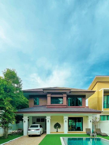 ให้เช่าบ้าน 2 ชั้น ต.หนองจ๊อม อ.สันทราย จ.เชียงใหม่ 64,000 บาท/เดือน ขนาดที่ดิน 1 งาน 65 ตรว.