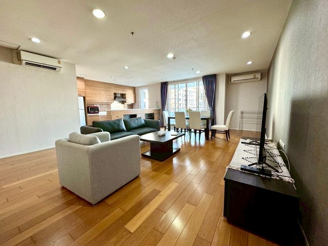 ห้อง 2 ห้องนอน 2 ห้องน้ำ ขนาดกว้างขวางถึง 128 ตร.ม. ชั้น 4 ตกแต่งครบ พร้อมเฟอร์นิเจอร์และเครื่องใช้ไฟฟ้าคุณภาพสูง