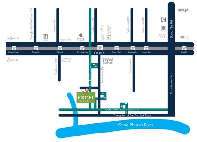 ID :  DSL-110 ขาย คอนโด ดิ เอ็กเซล ไฮด์อะเวย์ สุขุมวิท 50   2500000 บ. 1ห้องนอน 30Square Meter ราคา งามๆ