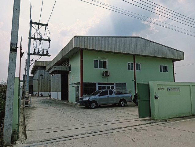 ขายโรงงานเมืองฉะเชิงเทรา เนื้อที่ 1 ไร่ 24 ตารางวา พื้นที่สีม่วง มีใบ รง.4