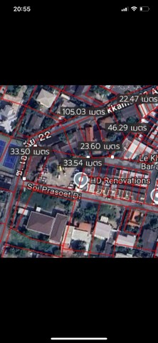 ขายที่ดิน เอกมัย 22 ขนาด 1153 ตารางวา รวม 7 แปลงติดกัน ศักยภาพสูง