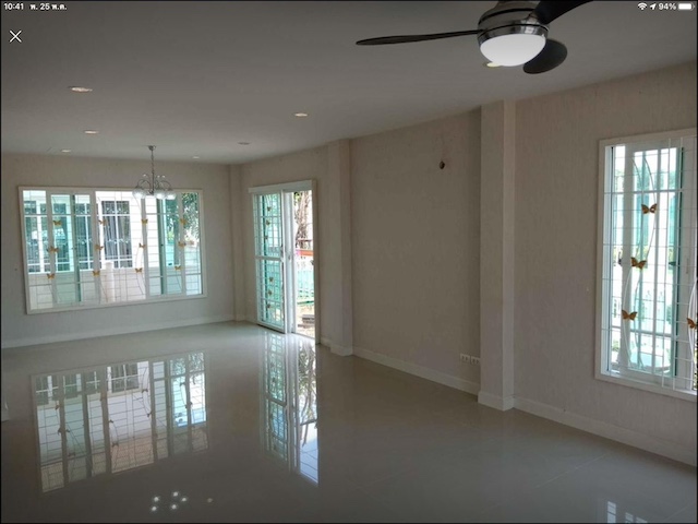 BH3241 ให้เช่าบ้านเดี่ยวเปล่า 59 ตร.ว. 3 ห้องนอน วิวสนามกอล์ฟ ซอยชวนชื่นไพร์ม บางคูวัด ปทุมธานี ใกล้ทางด่วนศรีสมาน