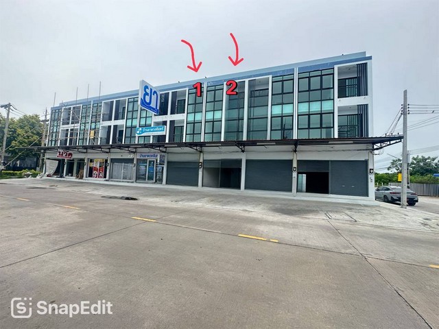 ให้เช่าอาคารพานิชย์ มี2คูหา เมืองใหม่พระยาสัจจาแหล่งชุมชน ทำเลดีมาก