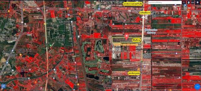ขายที่เปล่าติดถนนพหลโยธินขายที่เปล่าคลองหลวงปทุมธานี ขายที่ปทุมธานี ผังเมืองสีส้ม ต.คลองหนึ่ง อ.คลองหลวง จ.ปทุมธานี