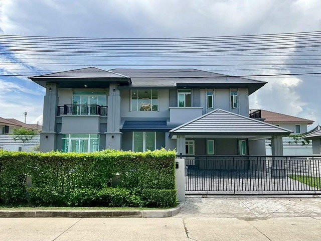 ขายบ้านเดี่ยว 2 ชั้น หมู่บ้าน ณุศาศิริ ซิตี้ พระราม 2 สมุทรสาคร 180.6 ตรว พร้อมสระว่ายน้ำส่วนตัว สวนรอบบ้านสวย พื้นที่ใช้สอยเยอะ