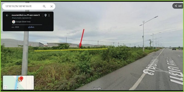 ที่ดินสีม่วงเลียบคลองส่งน้ำสุวรรณภูมิ เนื้อที่ 3-1-40 ไร่ ไร่ละ 16 ล้าน รวมเป็นเงิน 53.6 บาท) ต.บางปลา อ.บางพลี สมุทรปราการ