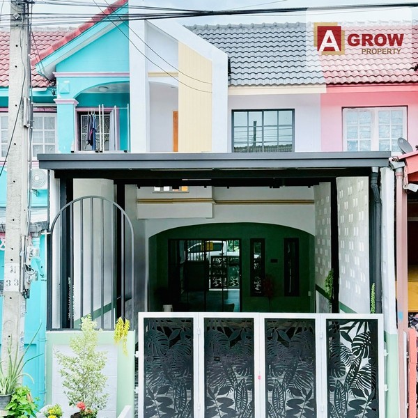 หมู่บ้านณัฐวรรณ ซอยสังฆสันติสุข 18 ถนนเส้นเมน หลังบ้านโล่ง เฟอร์นิเจอร์ครบ ตกแต่งพร้อมอยู่