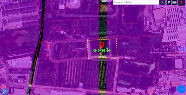 ขายที่ดินเปล่าทะลุได้หลายซอยทำเลดี  เนื้อที่ 2-1-14.5 ไร่ เพชรเกษม ซ.124 อ้อมน้อย สมุทรสาคร