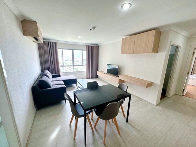 ให้เช่าคอนโด ลุมพินี เพลส พระราม 9  ห้องมุม2 นอน แยกอสมท. 71ตร.ม. ชั้นที่27 2น้ำ MRT พระราม 9 600 ม. พร้อมเฟอร์ฯ  