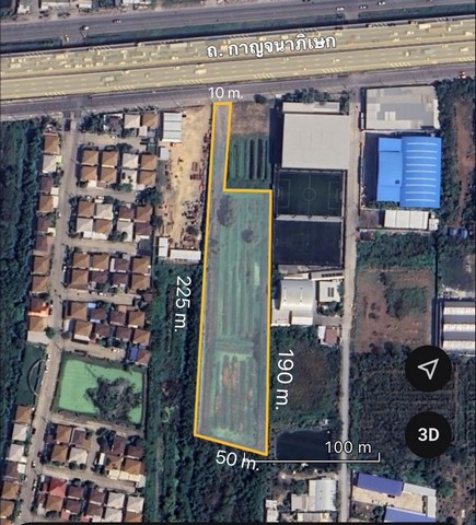 ขายด่วน ที่ดินเกือบ 6 ไร่ แปลงใหญ่ศักยภาพสูง ย่านทุ่งครุ ใกล้ถนนเลียบกาญจนาภิเษก   เหมาะสำหรับสร้างโกดัง คลังสินค้า