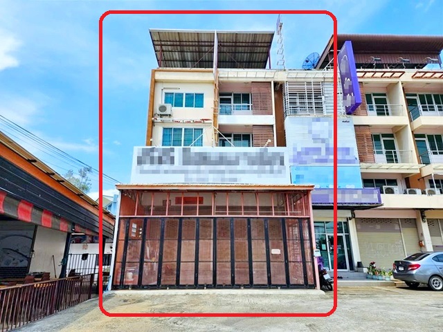 รพ.หนองจอก 38ตร.ว. 470ตร.ม.  ม.เทคโนโลยีมหานคร 700ม 2คูหา 6นอน ให้เช่า อาคารพาณิชย์ 3.5 ชั้น 4น้ำ ติดถนนใหญ่  ตลาดหนองจอก 1.2 กม. 