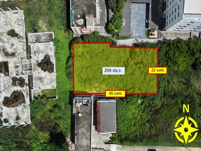 ลงทุนทำหอพัก บนผังเมืองสีแดง ใกล้มหาวิทยาลัย !! ขายที่ดินถมแล้ว 259 ตารางวา ใกล้ม. มหิดล ศาลายา พุทธมณฑลสาย 4 นครปฐม