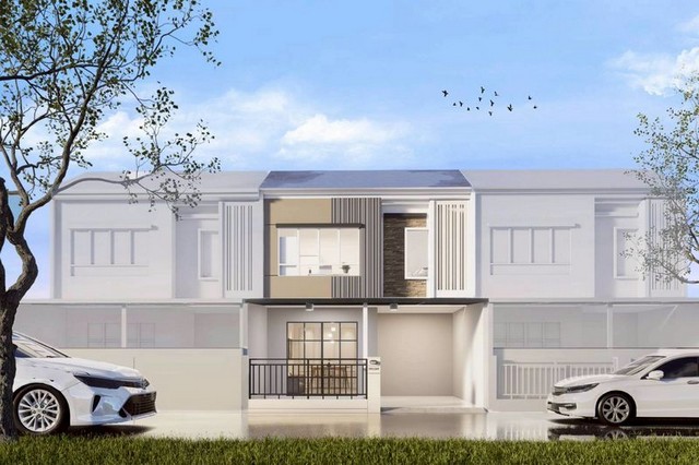 KDH0141 ขาย ทาวน์เฮ้าส์ พฤกษาวิลล์ 74 ขนาด 18 ตร.วา  2 ชั้น