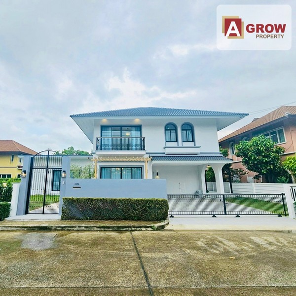 หมู่บ้านทัศคาน่า วงแหวน-รามอินทรา บ้านเดี่ยวหลังใหญ่ หน้าบ้านไม่ชนบ้านใคร เฟอร์ฯครบ พร้อมเข้าอยู่