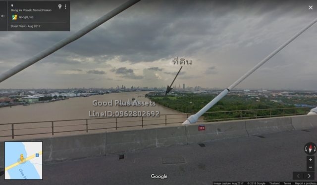 ขายที่ดินพื้นที่สีม่วง ติดแม่น้ำเจ้าพระยา 23ไร่ เหมาะกับโรงงานโกดัง  (สามารถสร้างท่าเรือได้) 