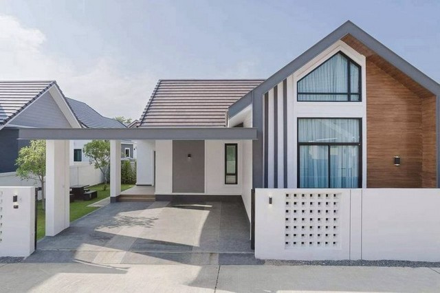 บ้านสวยดีไซน์ทันสมัย  สไตล์นอร์ดิก โซนป่าแดด        