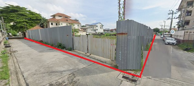 บางนา-ตราด17-21 700ม. ให้เช่า ที่ดิน พร้อมล้อมรั้ว 264 ตร.วา 1064 ตรม. หลังเซ็นทรัล บางนา โลตัส อุดมสุข40-44 