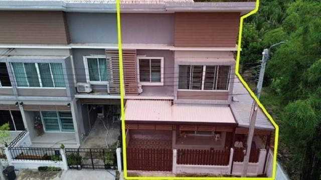 ราชพฤกษ์-รัตนาธิเบศร์ ปากเกร็ด MRT บางรักใหญ่ 3.2 กม. ให้เช่าทาวน์เฮ้าส์ 2 ชั้น หลังมุม เดอะทรัสต์ 3 นอน 2 น้ำ ตลาดสดท่าอิฐ 2.6 กม.