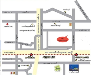 ขายที่ดินเปล่าในราคาประเมิน ถมแล้ว ขนาด 305 ตรว. ถนนร่มเกล้า ใกล้สนามบินสุวรรณภูมิ