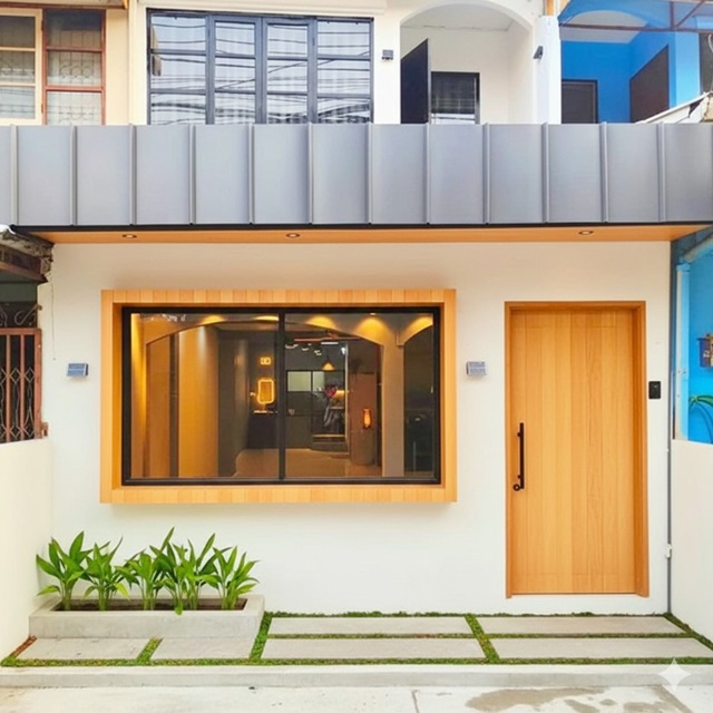 ม.ราชภัฏพระนคร 700 ม. แจ้งวัฒนะ 1-8  MRT หลักสี่ 800 ม.ให้เช่าทาวน์เฮาส์หรู 2 ชั้นรีใหม่ทั้งหลัง 26 ตร.วา. 210 ตร.ม. 