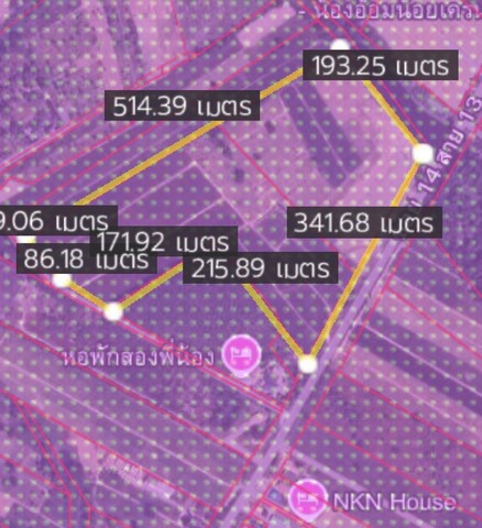 ขายที่ดินระยอง เนื้อที่ 71-0-07.1ไร่ พิกัด ซอย 14 สาย 13 นิคมพัฒนา ผังสีม่วงลายจุดขาว 