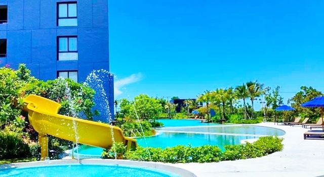 บ้านทิวทะเล ให้เช่าคอนโด ชั้น 9 1 นอน 1 น้ำ  ตกแต่งเฟอร์ฯครบ 37  ตร.ม.บลูแซฟไฟร์ชะอำเอทีวีปาร์ค 