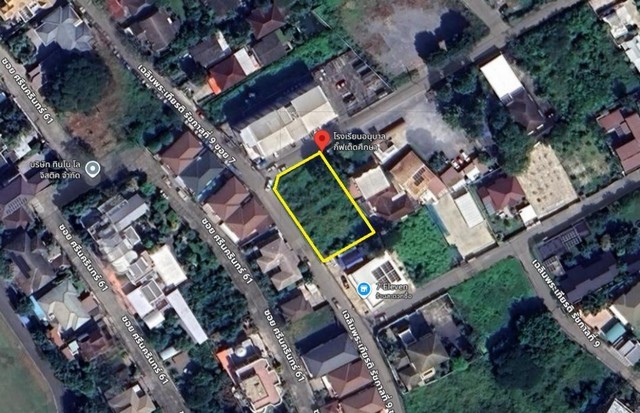 MT186 เช่า ที่ดินเปล่า 100 ตารางวา ติดเซเว่น เฉลิมพระเกียรติ ร.9 ซอย7 ทำเลดี เดินทางสะดวก