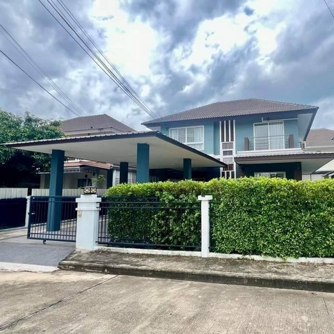 บ้านเดี่ยว 2 ชั้น บ้านสวย บรรยากาศดี ร่มรื่น โครงการ กาญจน์กนกวิลล์8 แม่โจ้