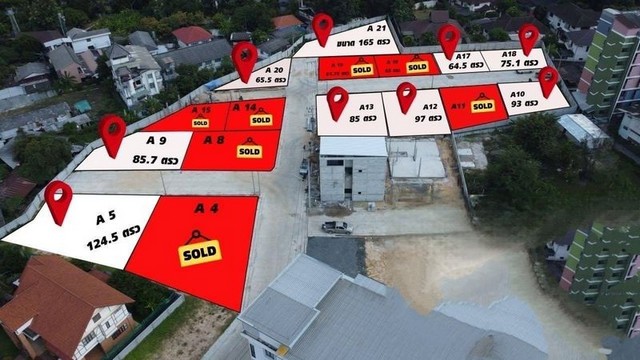 ที่ดินสวย เข้าออกได้หลายทาง ใกล้มทร.ล้านนา โซนเจ็ดยอด